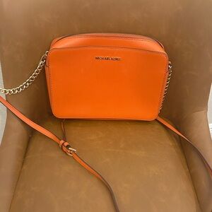 Michael Kors Vibrant Orange Crossbody Bag